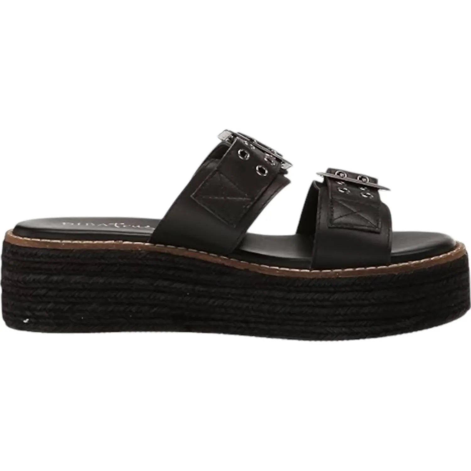 Women's Derby Sandals In Black