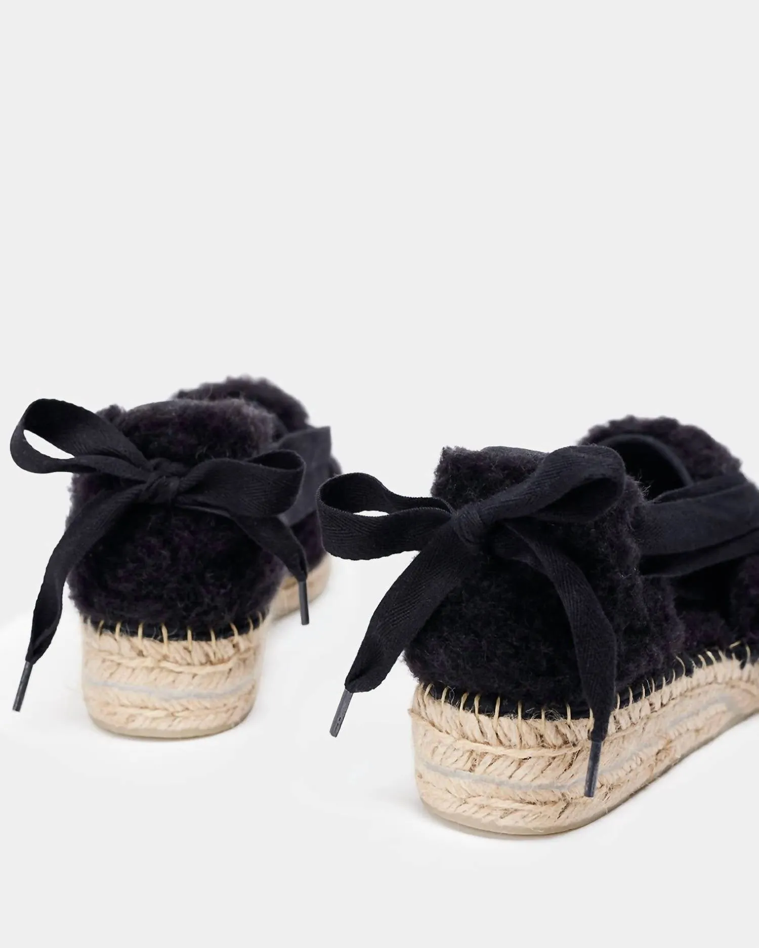Women's Dom Shearling Espadrilles In Black