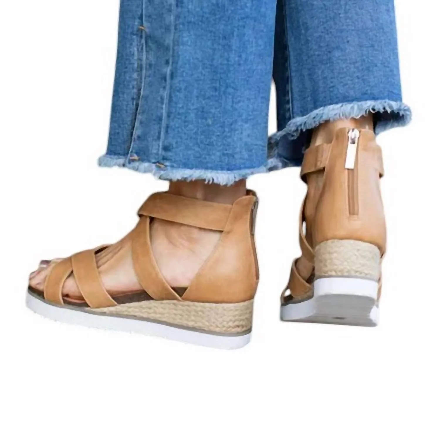 Women's Double Dutch Sandals In Caramel