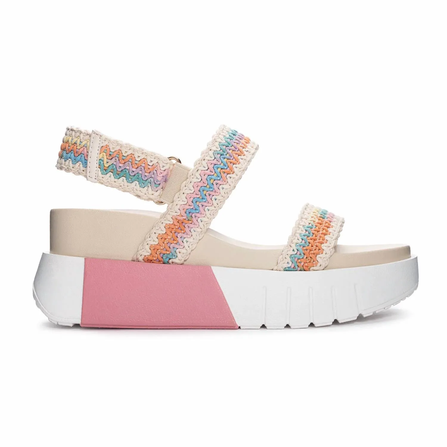 Women's Egan Wedge Sandals In Pink Multi