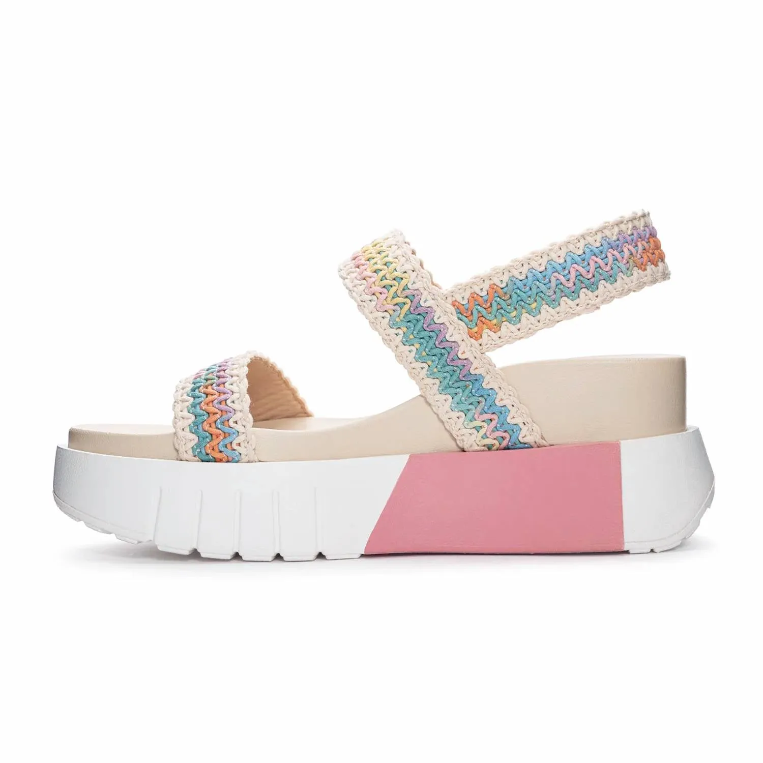 Women's Egan Wedge Sandals In Pink Multi