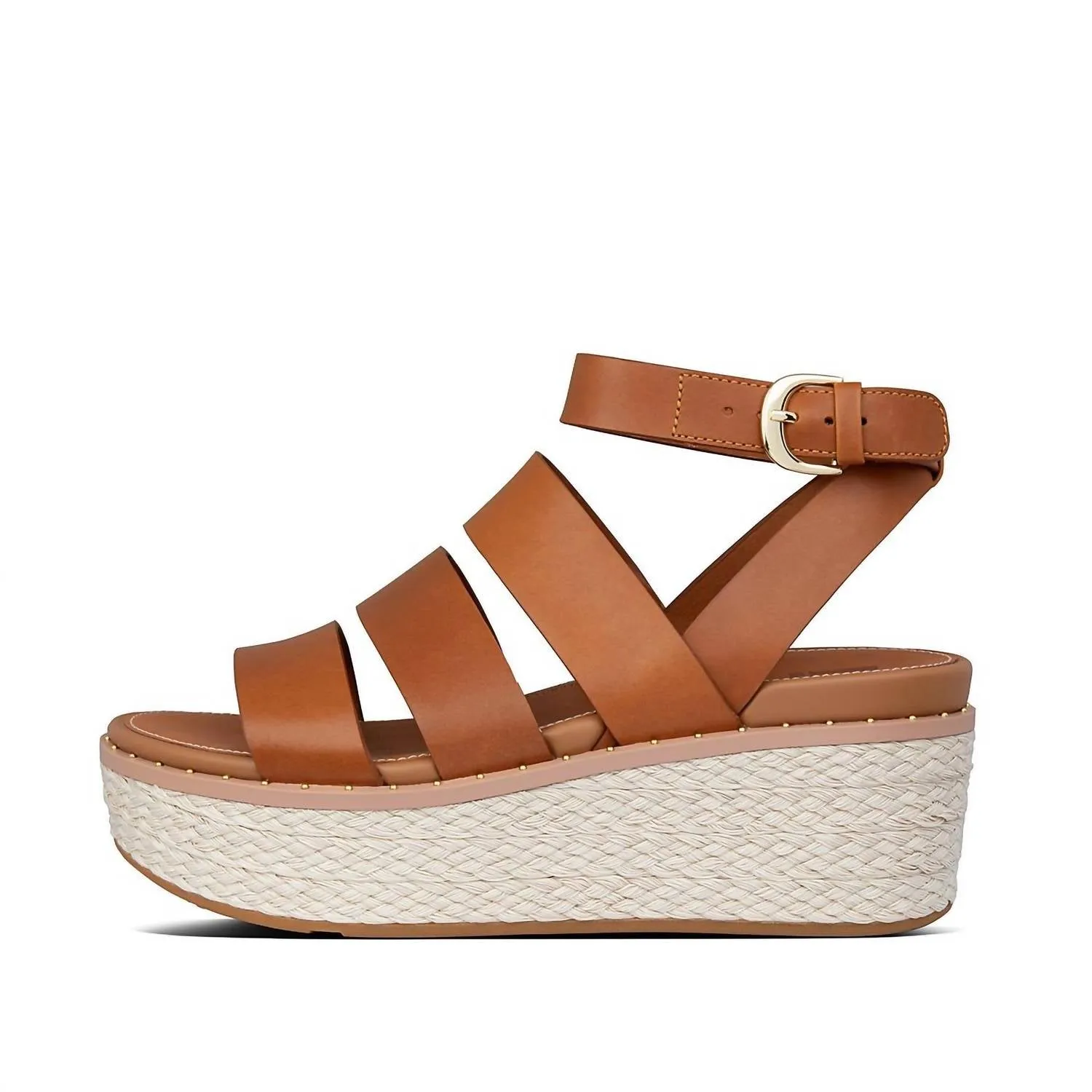 Women's Eloise Ankle Strap Espadrille Wedge In Light Tan