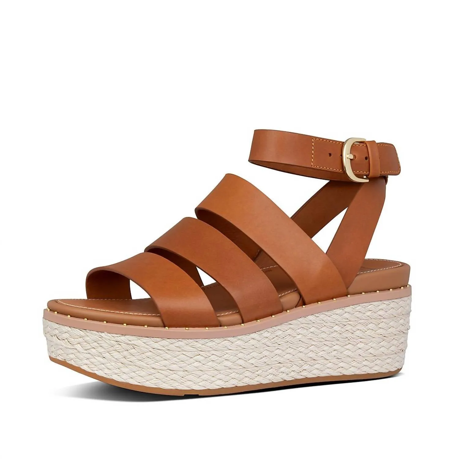 Women's Eloise Ankle Strap Espadrille Wedge In Light Tan