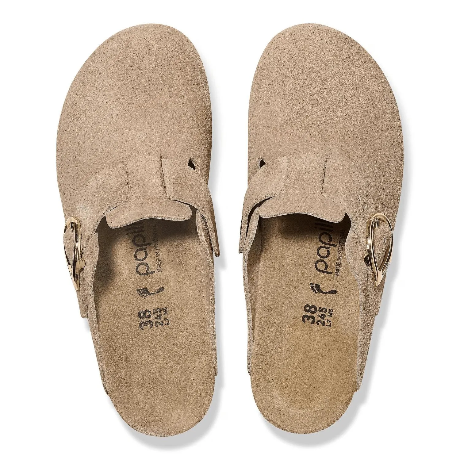 Women's Fanny Ring Buckle Clogs In Warm Sand