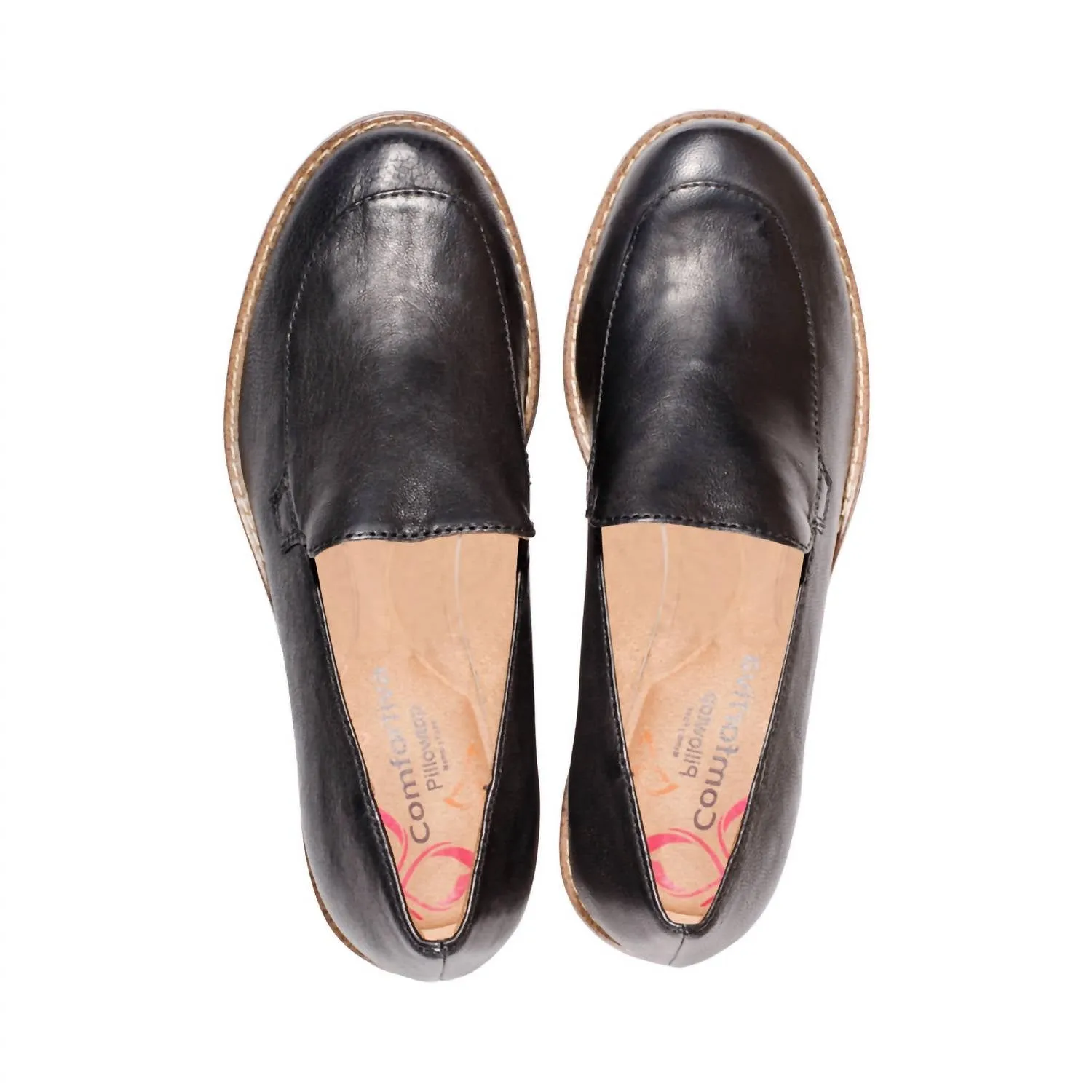 Women's Farland Wedge Loafers In Black Leather