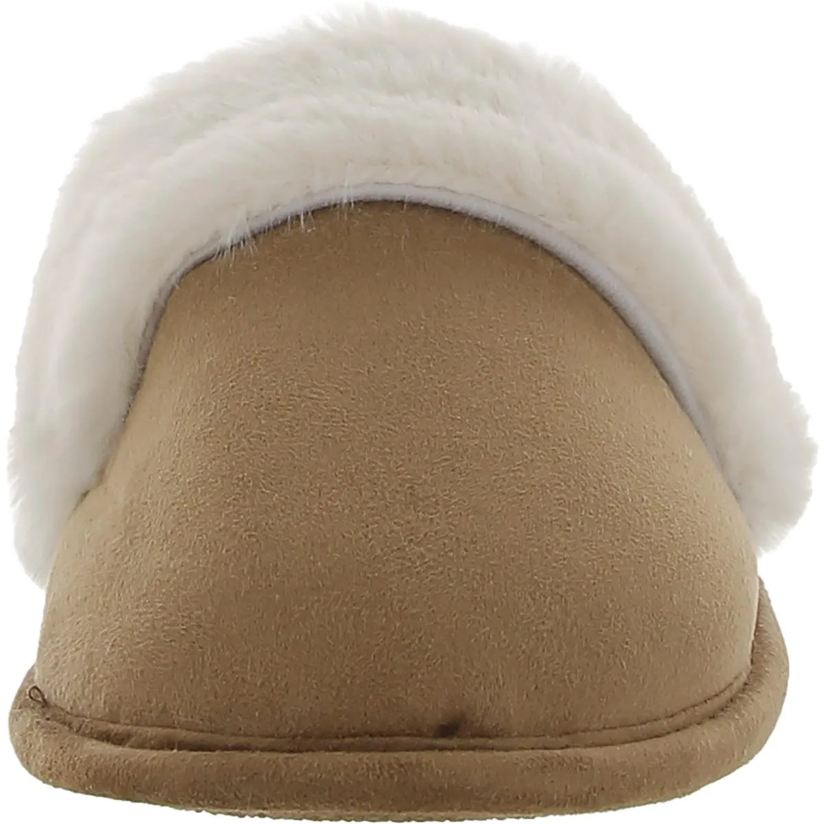 Womens Faux Fur Slip On Slide Slippers