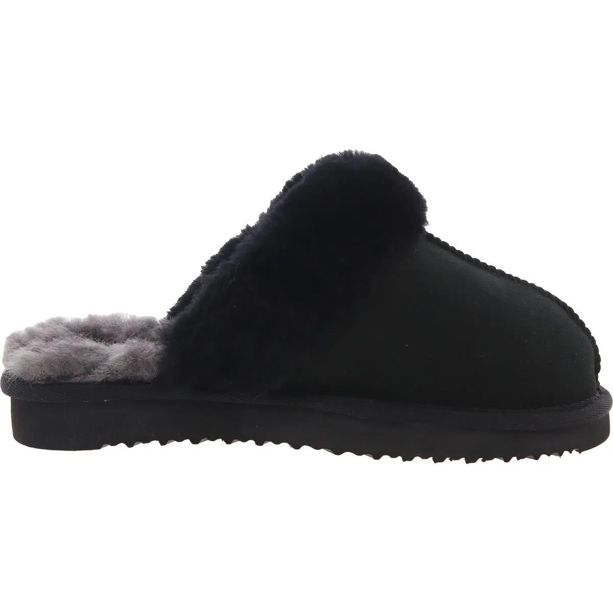 Womens Faux Fur Suede Slide Slippers