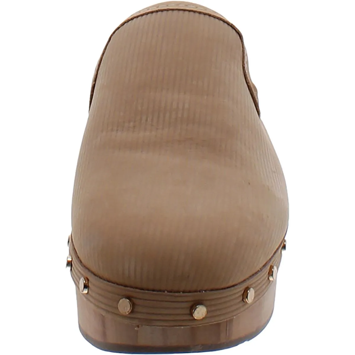 Womens Faux Leather Slip On Clogs
