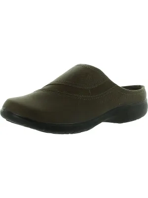Womens Faux Leather Slip On Clogs