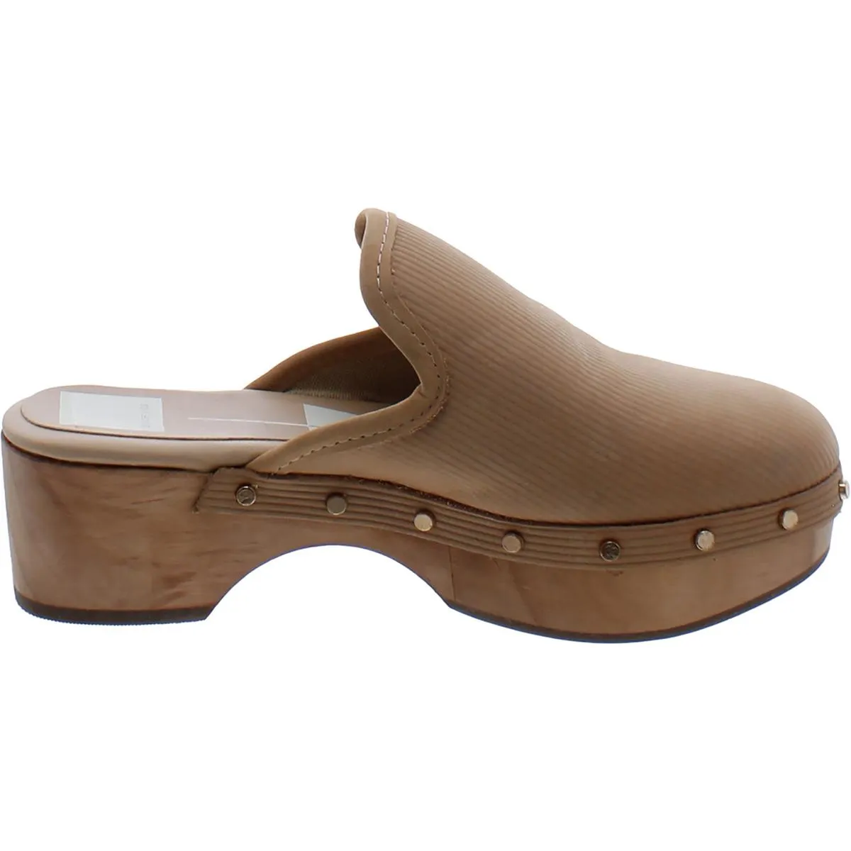 Womens Faux Leather Slip On Clogs