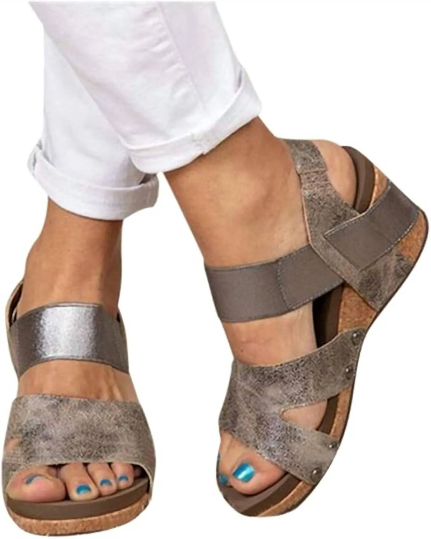 Women's Fig Wedge Sandal In Taupe