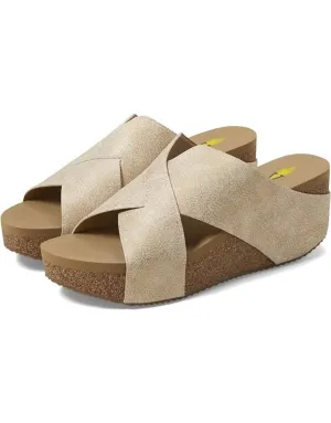 Women's Firefly Criss Cross Sandals In Gold
