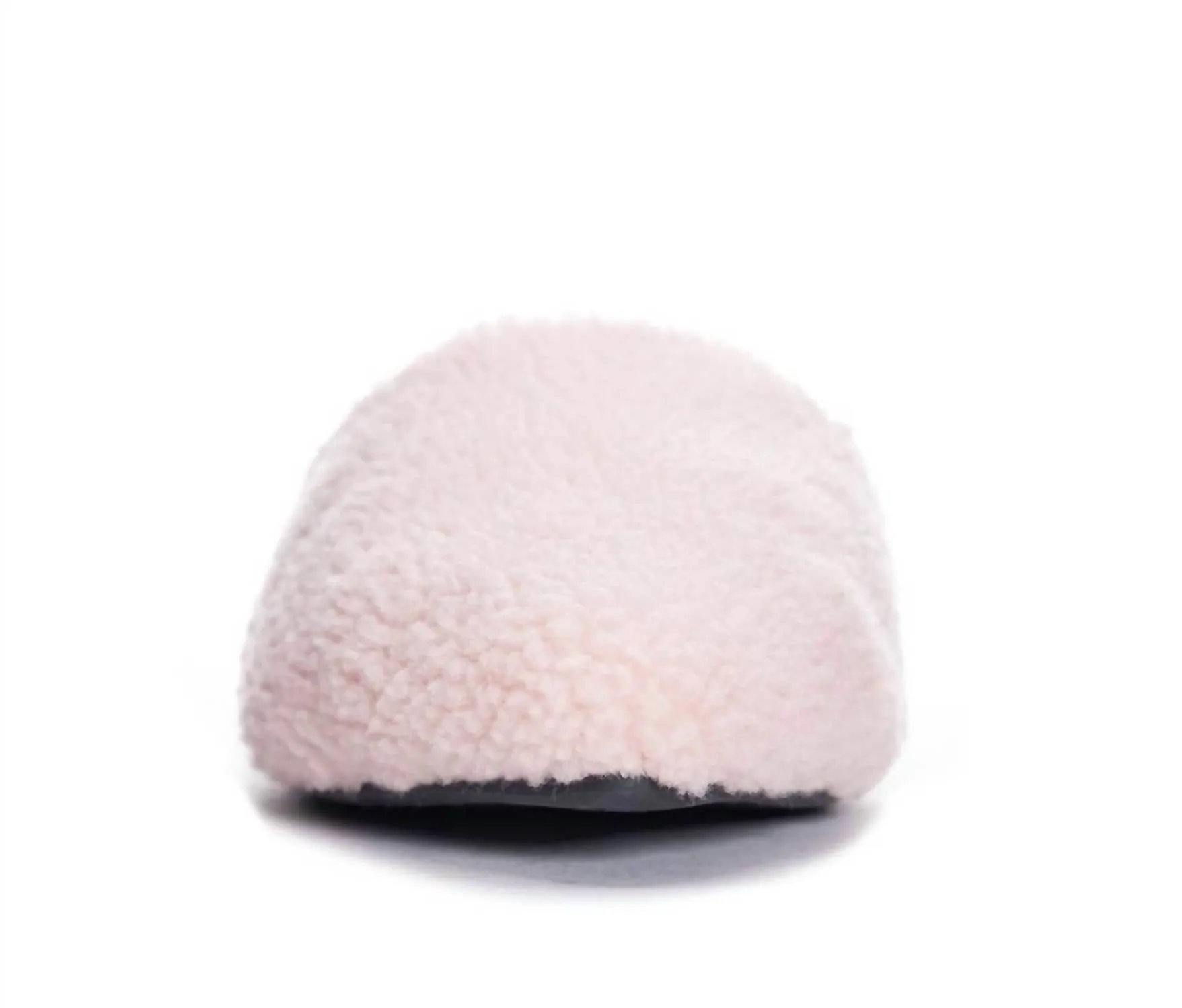 Women's Furry Flat Mules In Pink