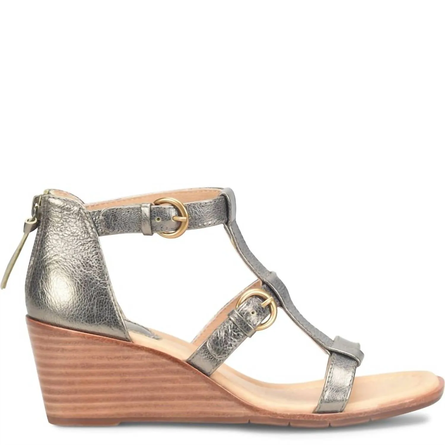 Women's Gaige Gladiator Wedge In Bronze