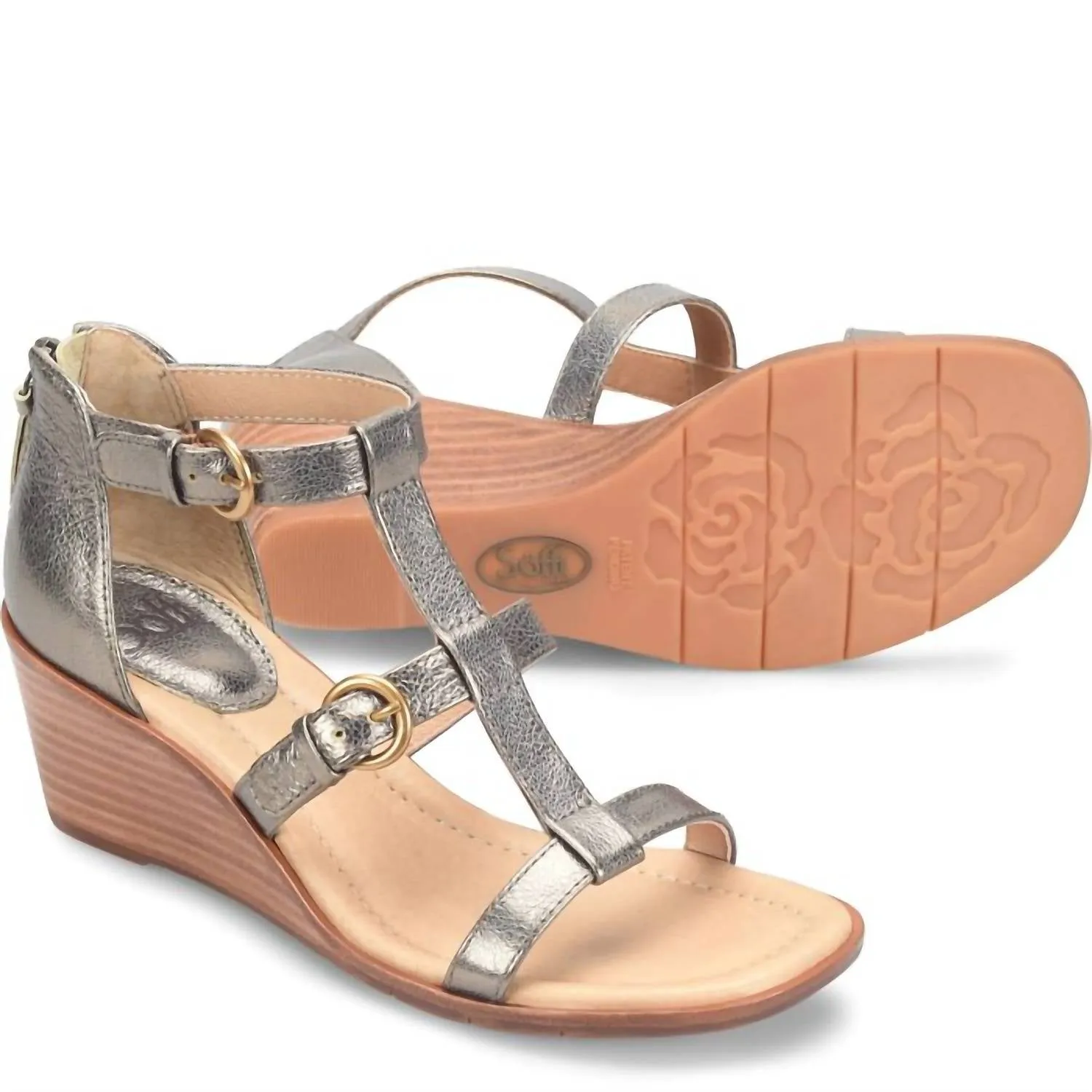 Women's Gaige Gladiator Wedge In Bronze