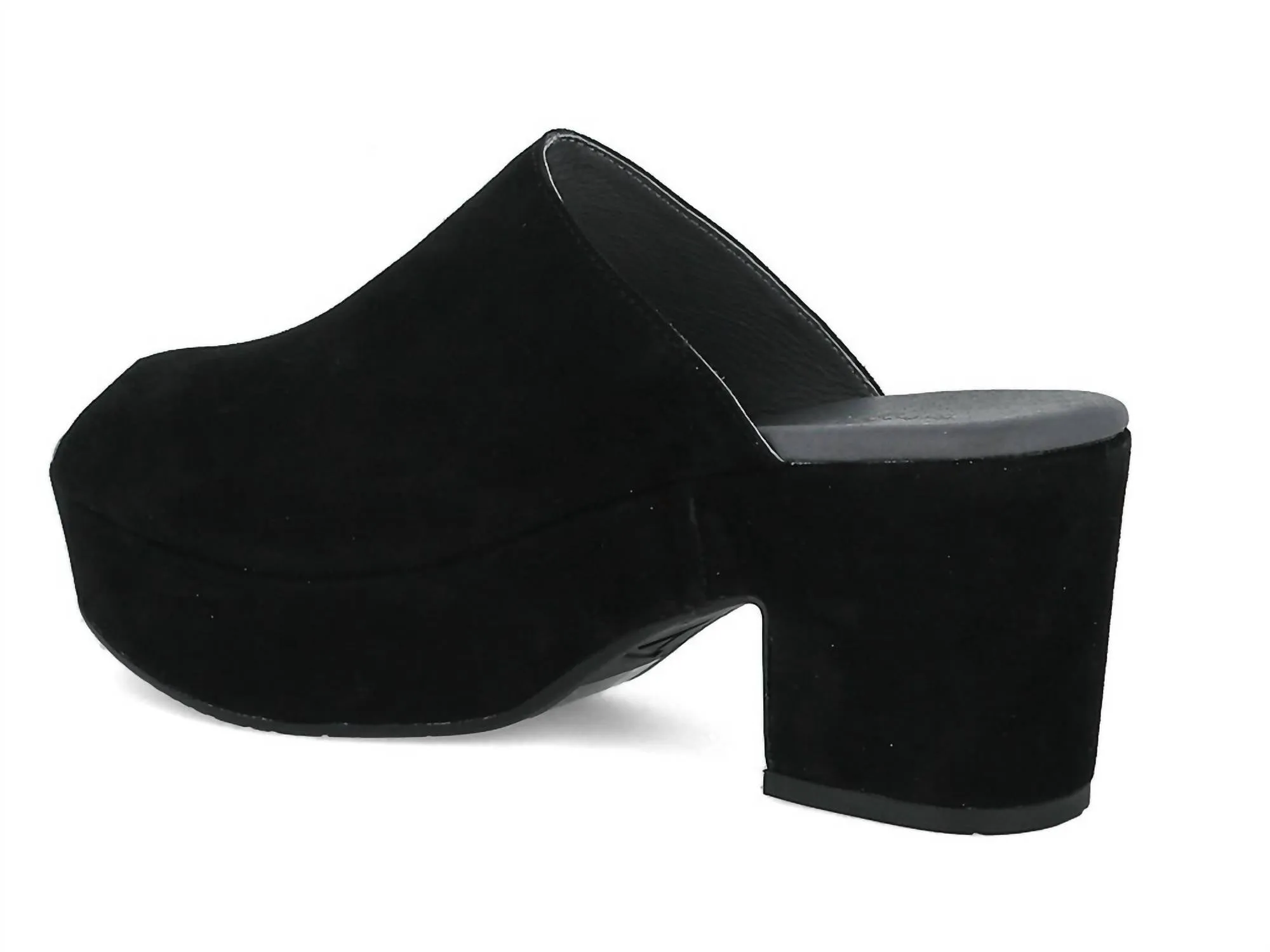 Women's Garnnet Suede Wedge In Black