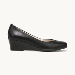 Women's Groovy Wedge Slip On Shoes In Black