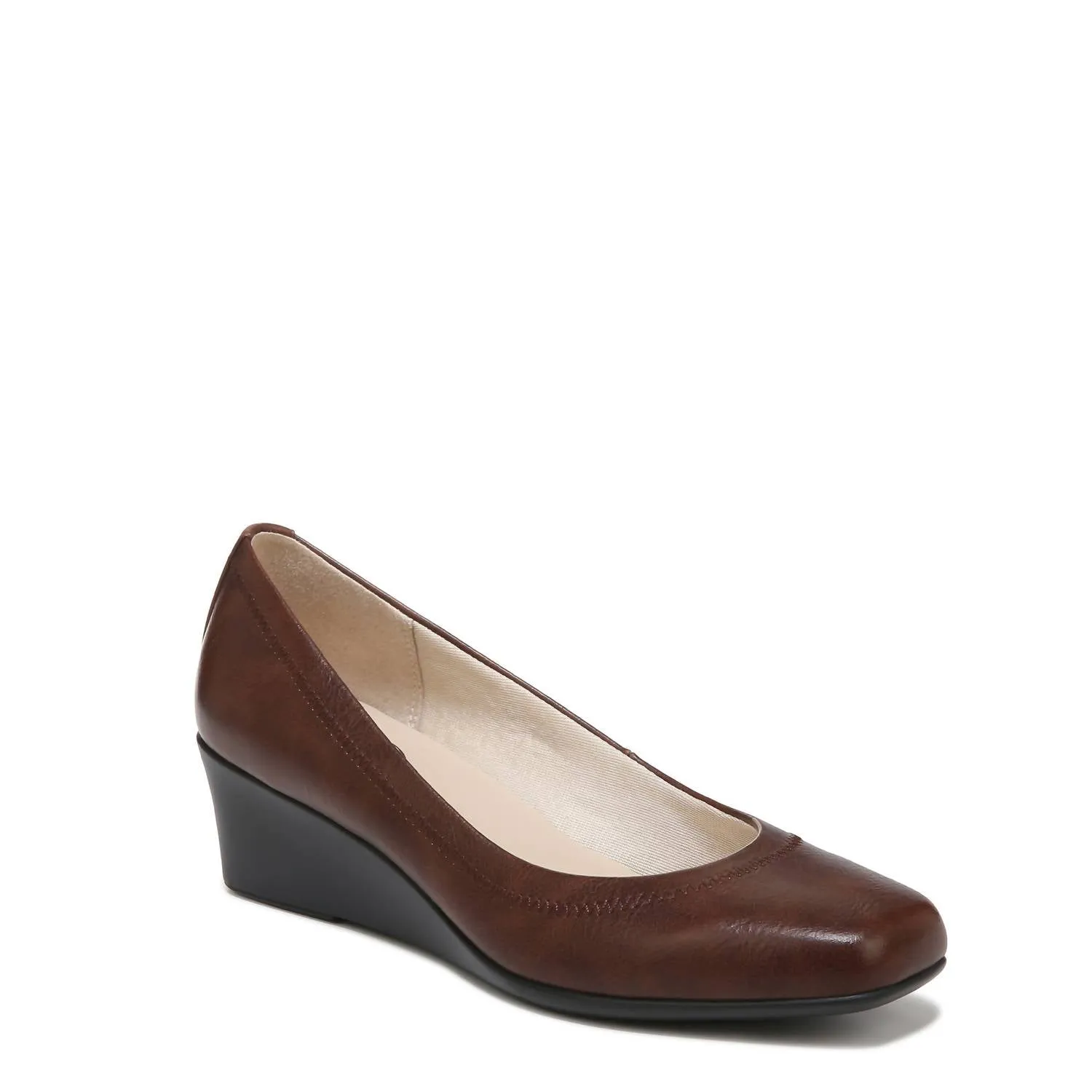 Women's Groovy Wedge Slip On Shoes In Dark Tan