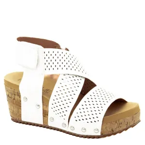 Women's Guilty Pleasure Wedge Sandals In Ivory Snake