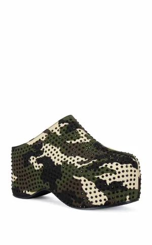 Women's Hydra Camo Clog In Green Multi