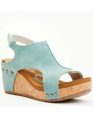 Women's Isabella Suede Sandals In Turquoise