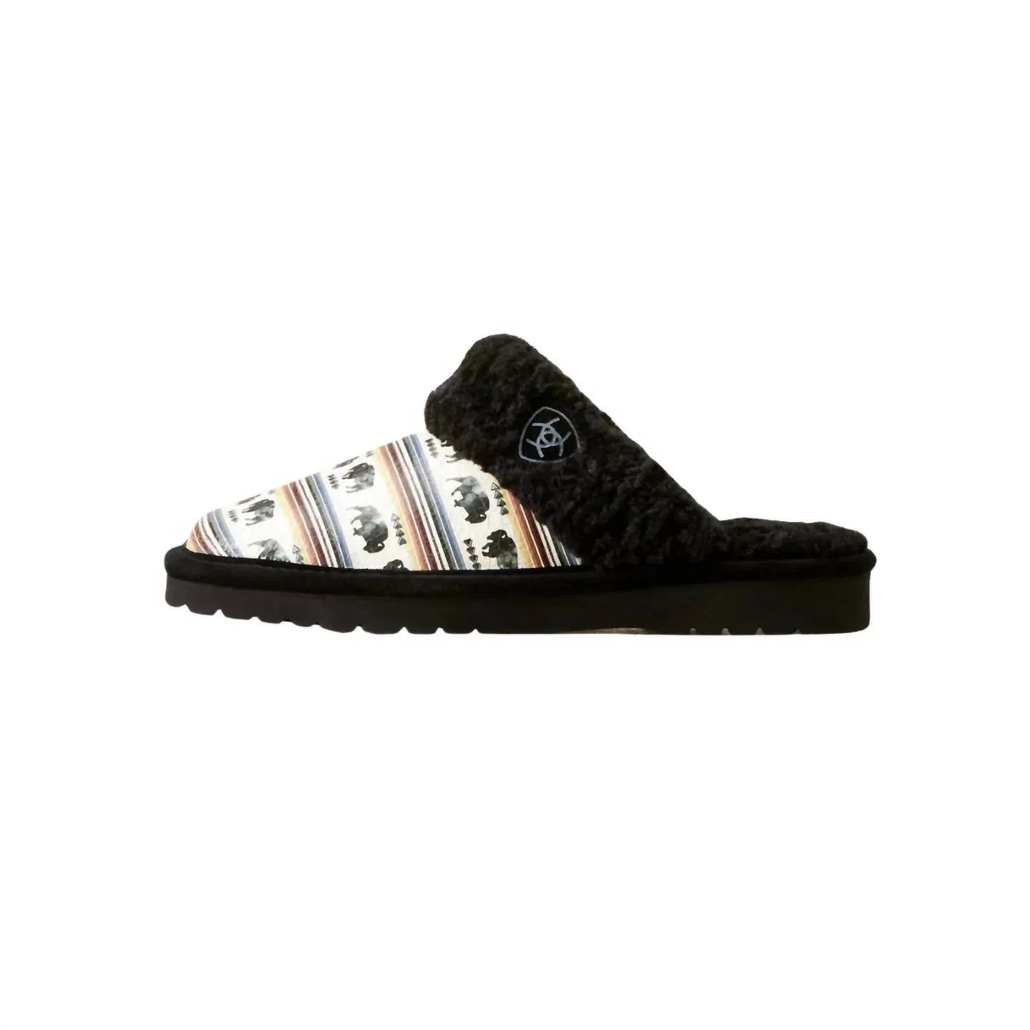 Women's Jackie Square Toe Exotic Print Buffalo Slipper In Multi
