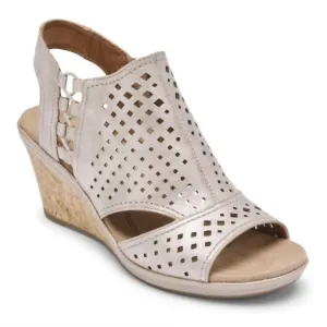 Women's Janna Caged Wedge Sandal In Metallic