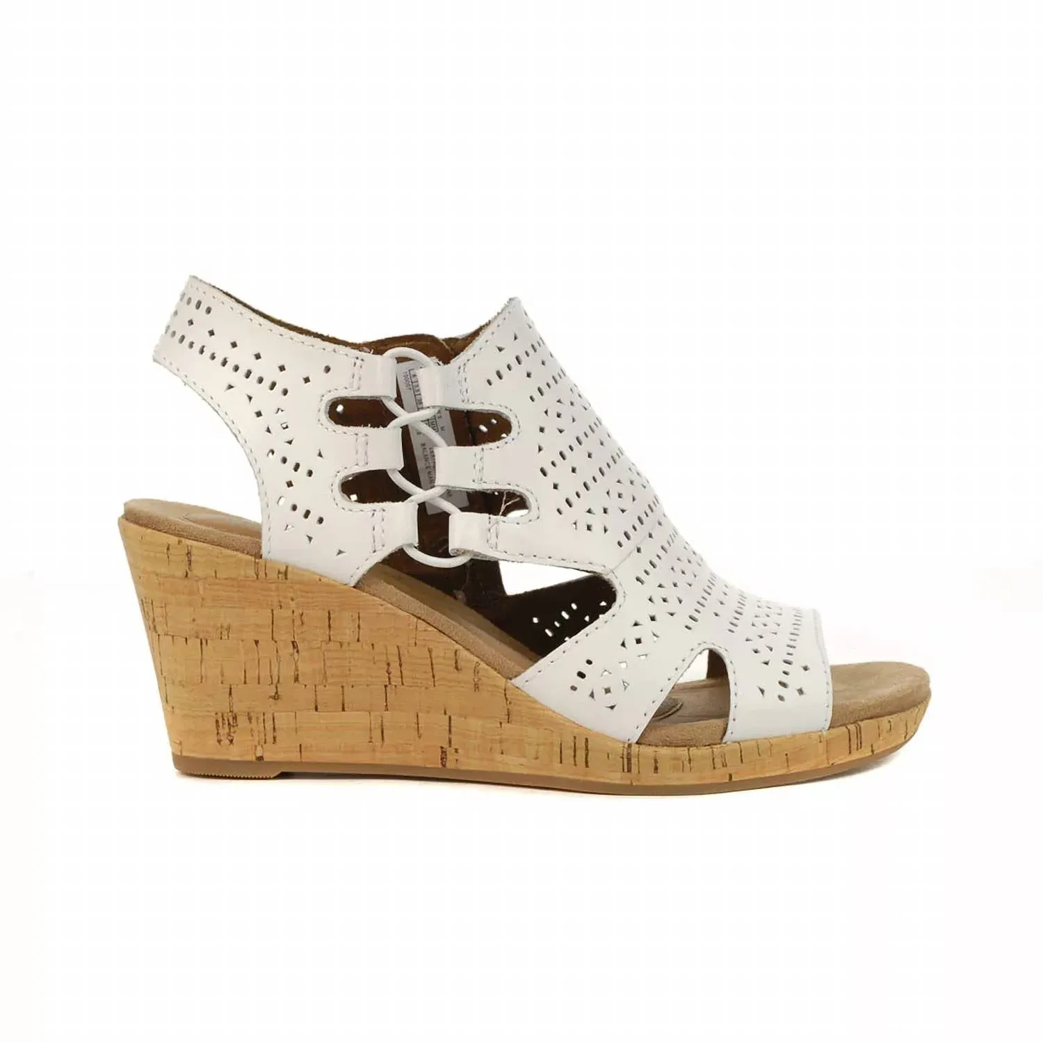 Women's Janna Perf Wedge Bootie In White