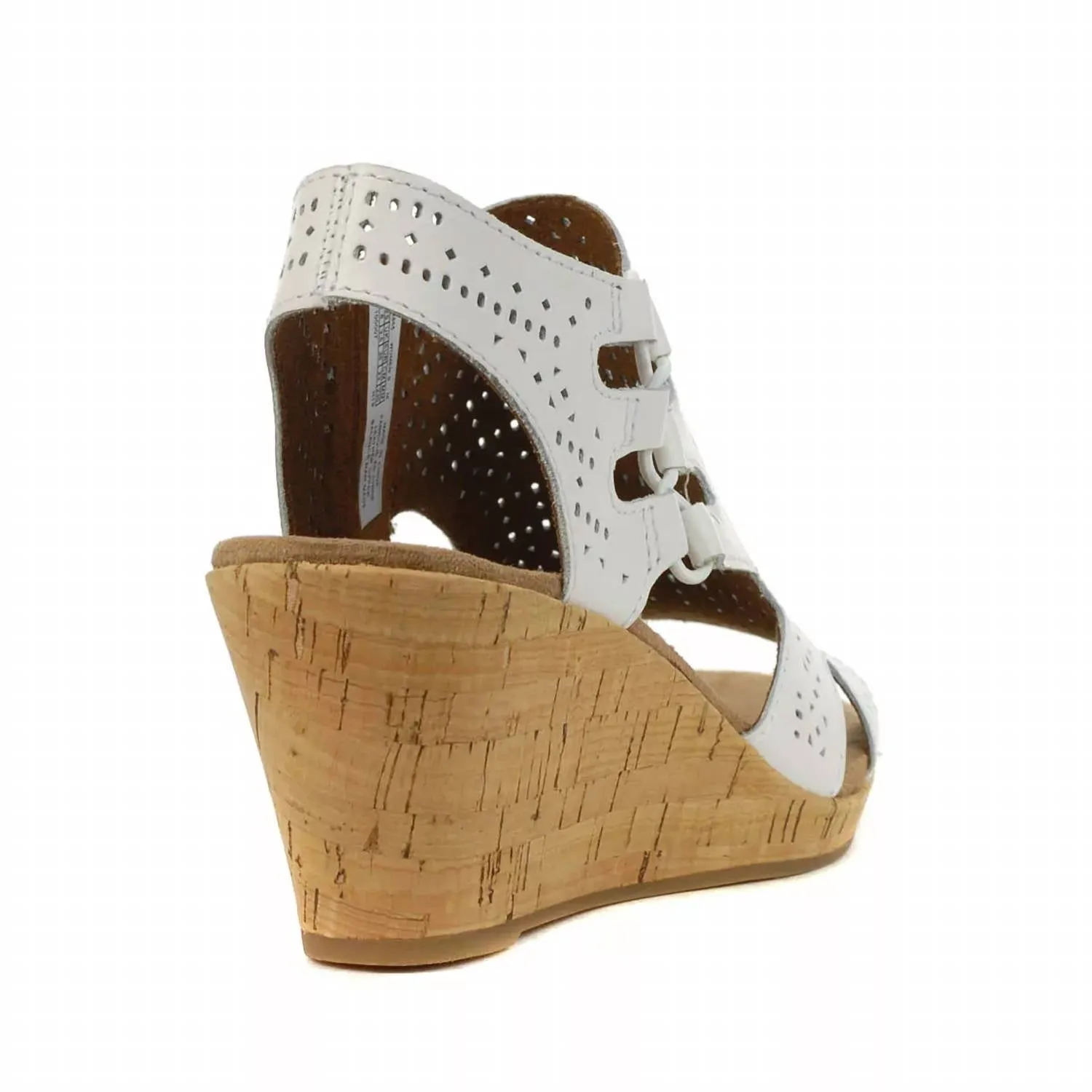 Women's Janna Perf Wedge Bootie In White
