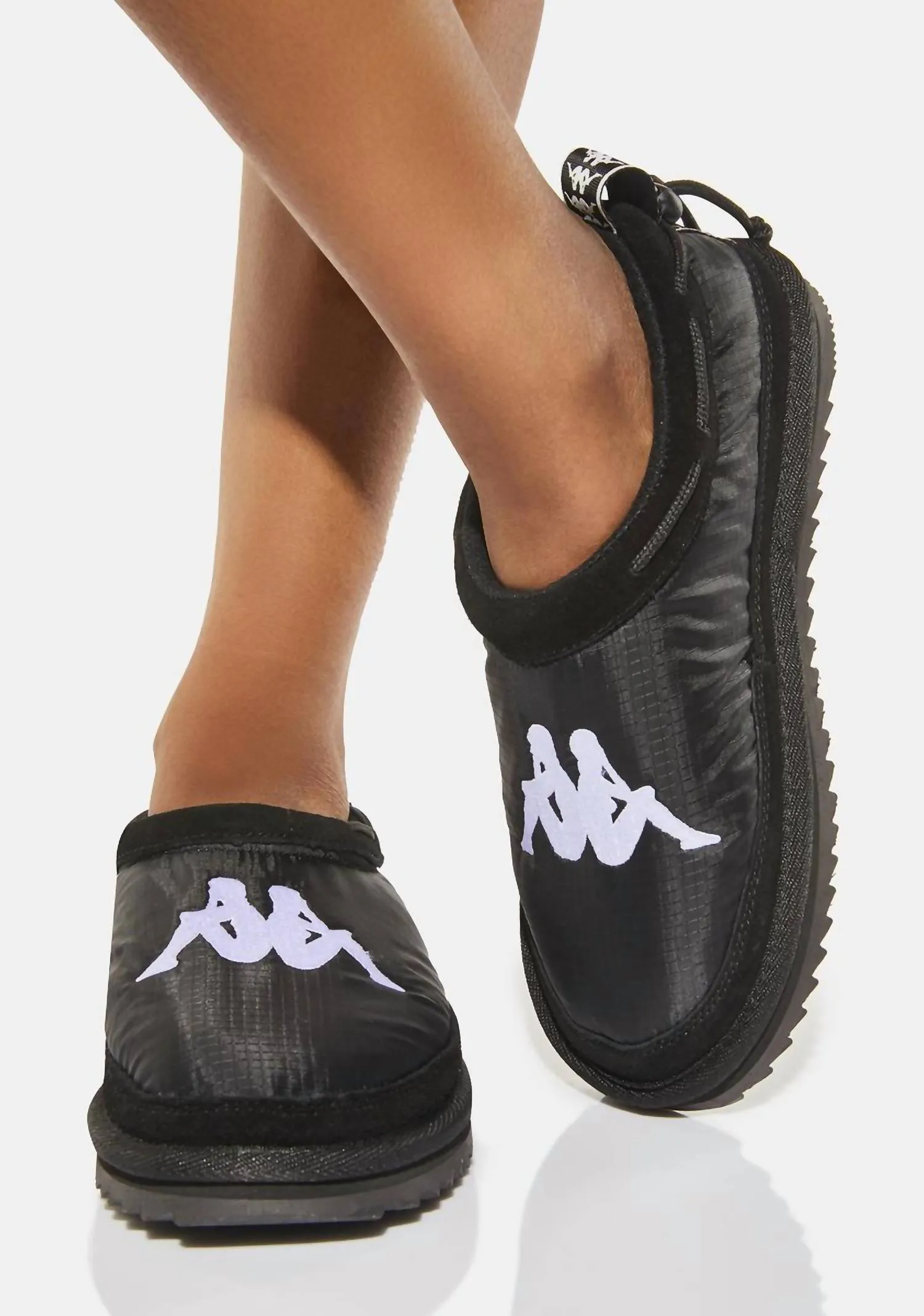 Women's Kappa Authentic Mule 3 Slippers In Black