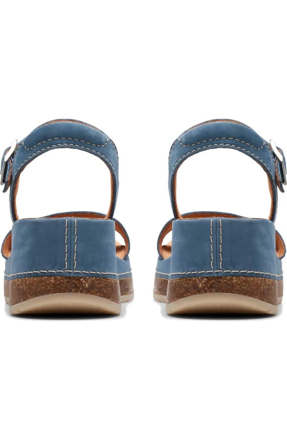 Women's Kassanda Lily Wedge Sandal In Blue Nubuck