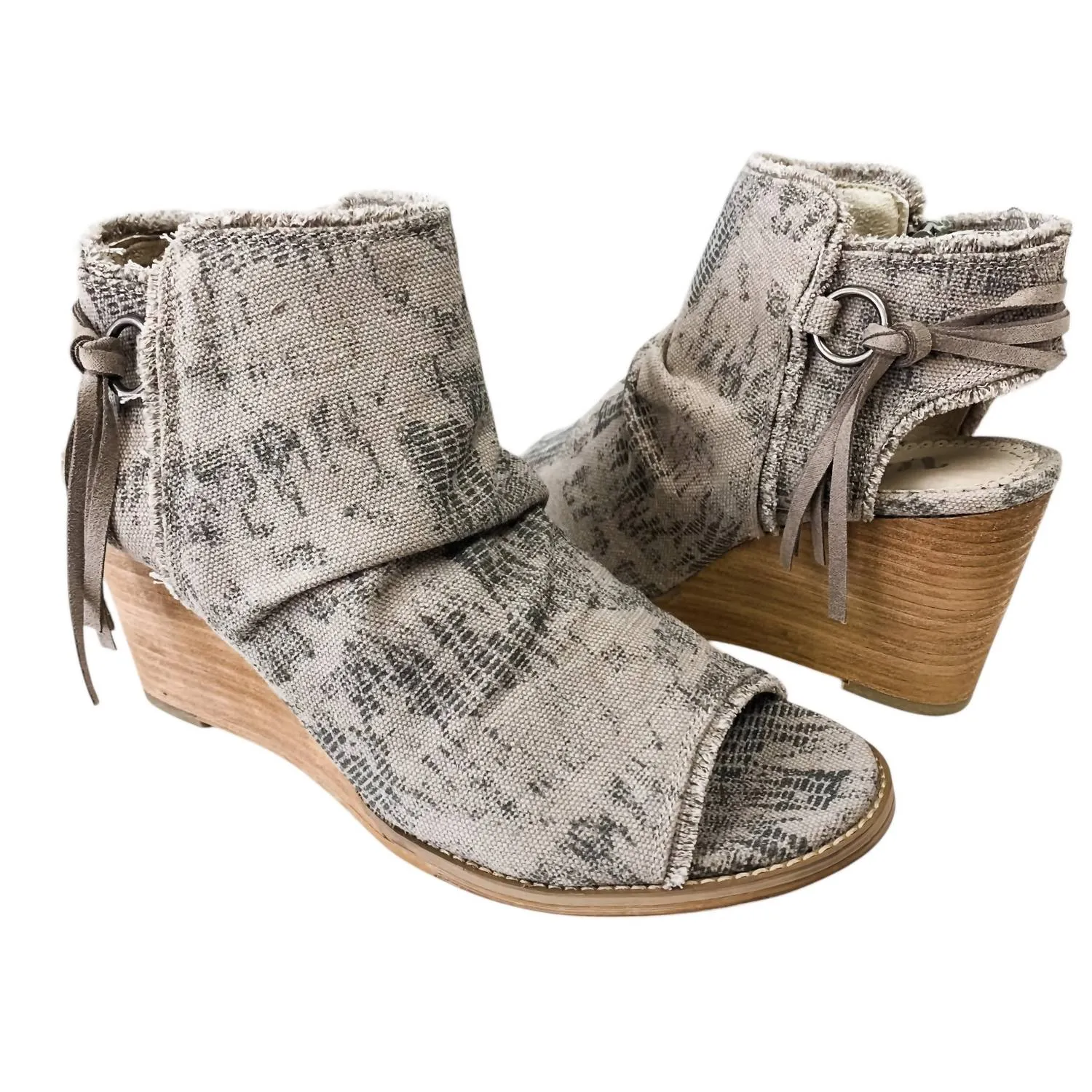Women's Keely Wedge Sandals In Light Grey
