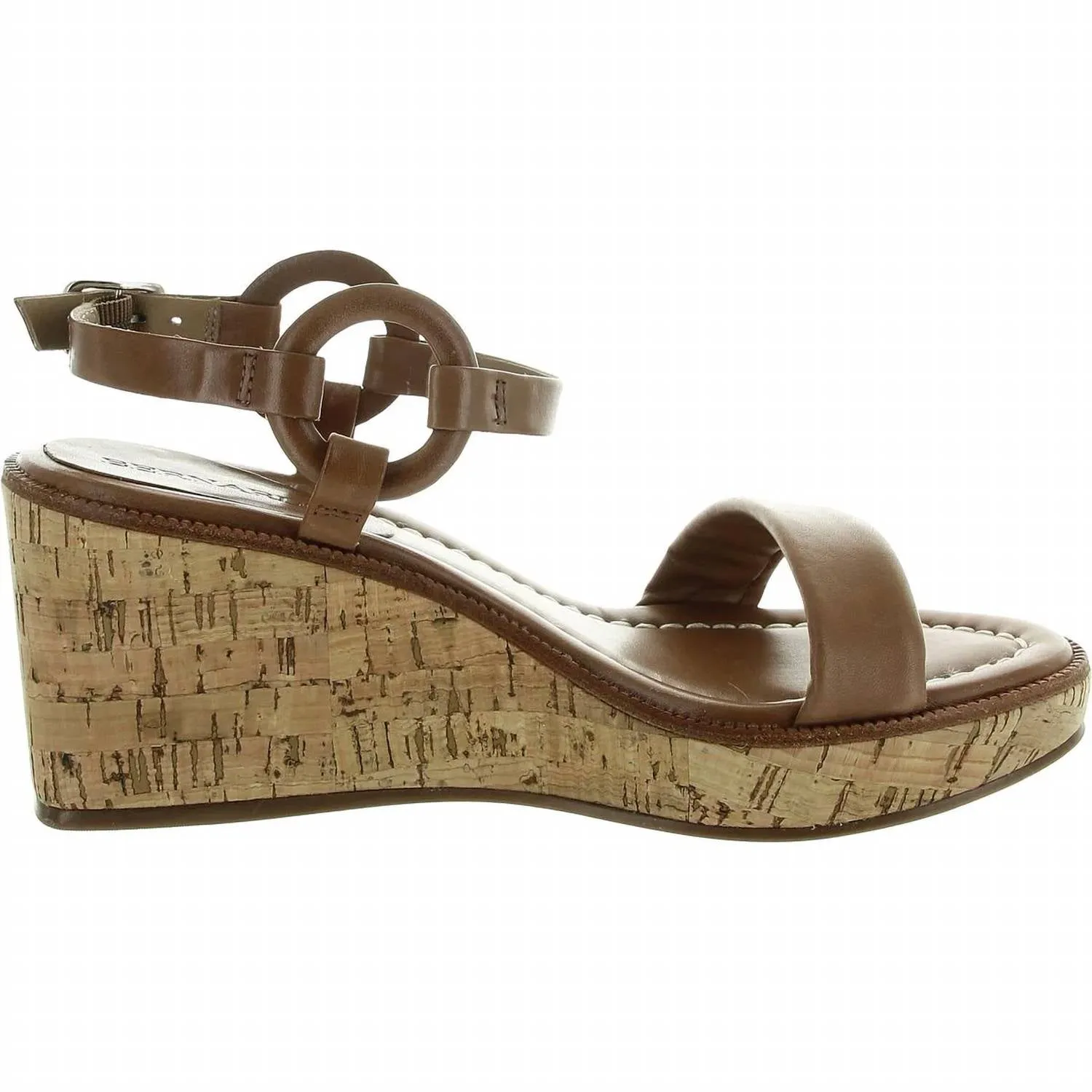 Women's Kennedy Wedge Sandals - Medium In Luggage Glove Leather