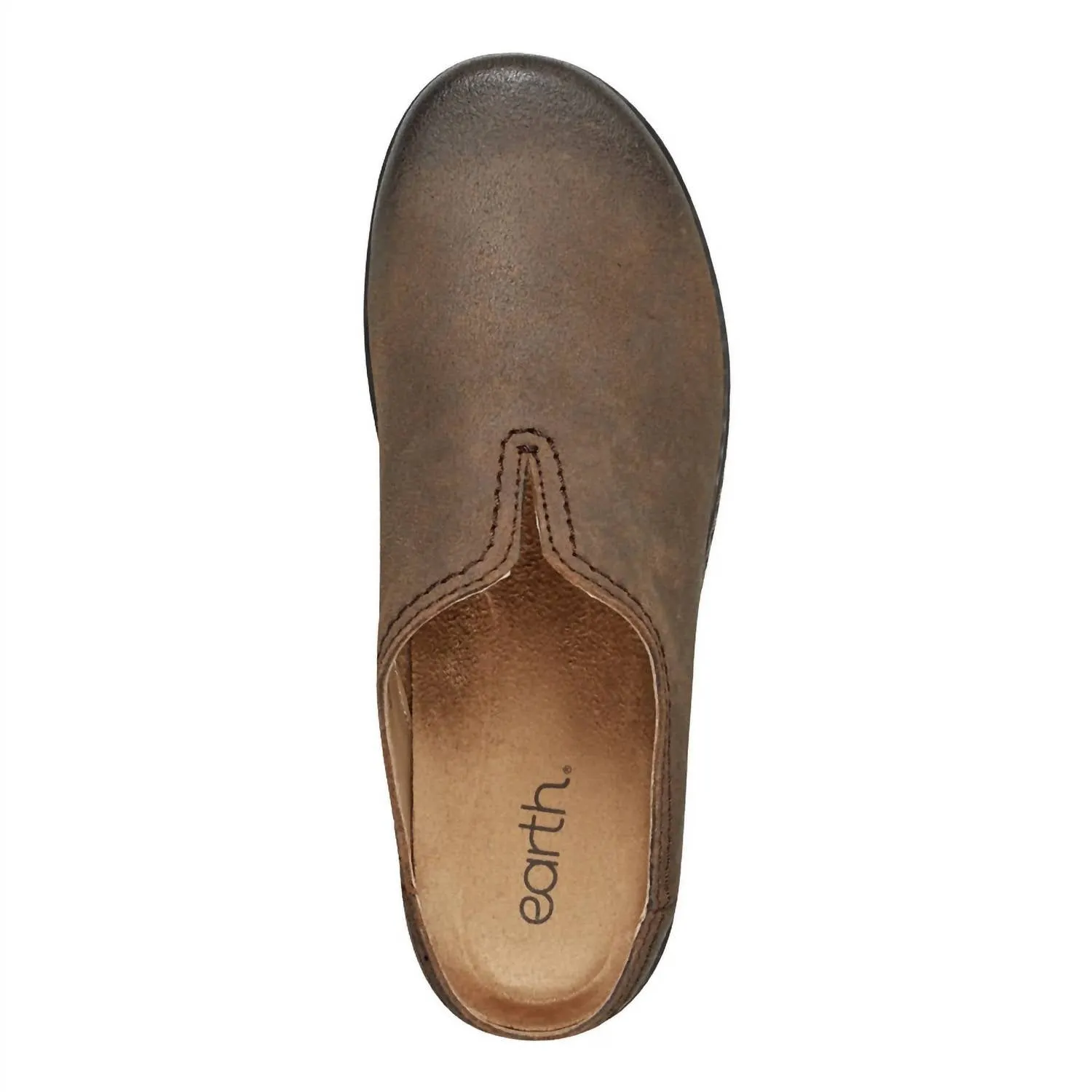 Women's Kolia Round Toe Slip-On Casual Heeled Mules In Dark Brown