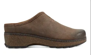 Women's Kolia Round Toe Slip-On Casual Heeled Mules In Dark Brown