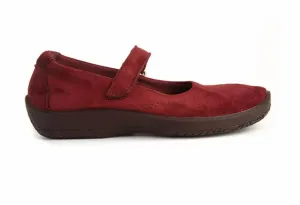 Women's L18 Suede Mary Jane Clogs In Burgundy Sd