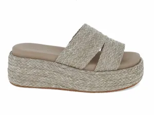 Women's Lara Raffia Sandals In Smoke
