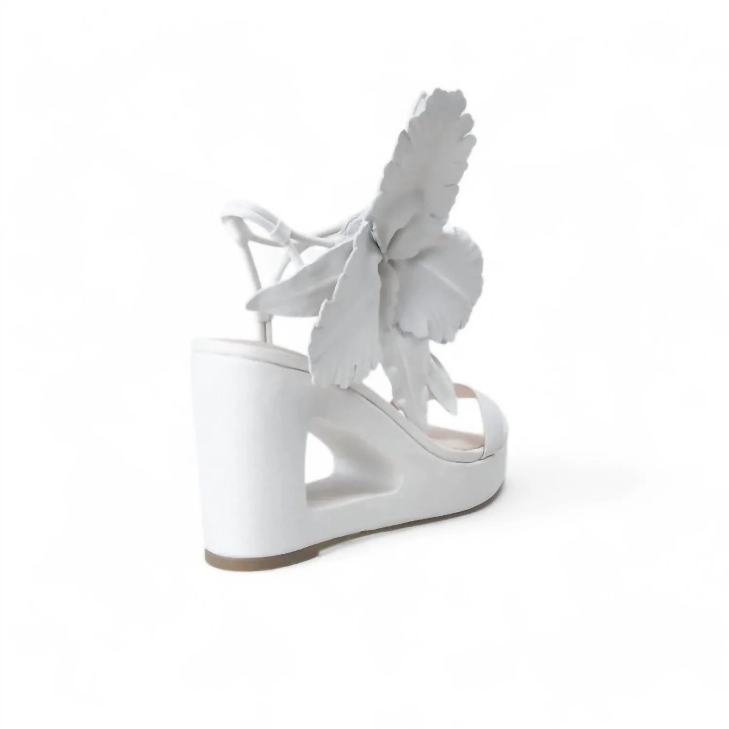 Women's Lilly Cut Out Wedge Sandals In Pearl