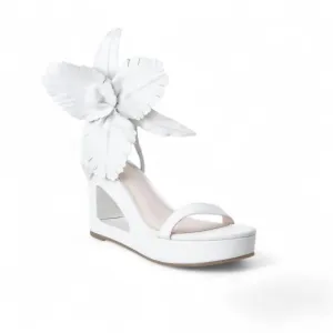 Women's Lilly Cut Out Wedge Sandals In Pearl
