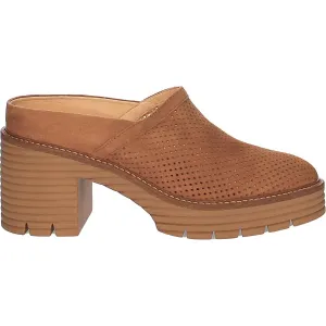 Women's Mansi Slip On Clog Mule In Cognac Suede