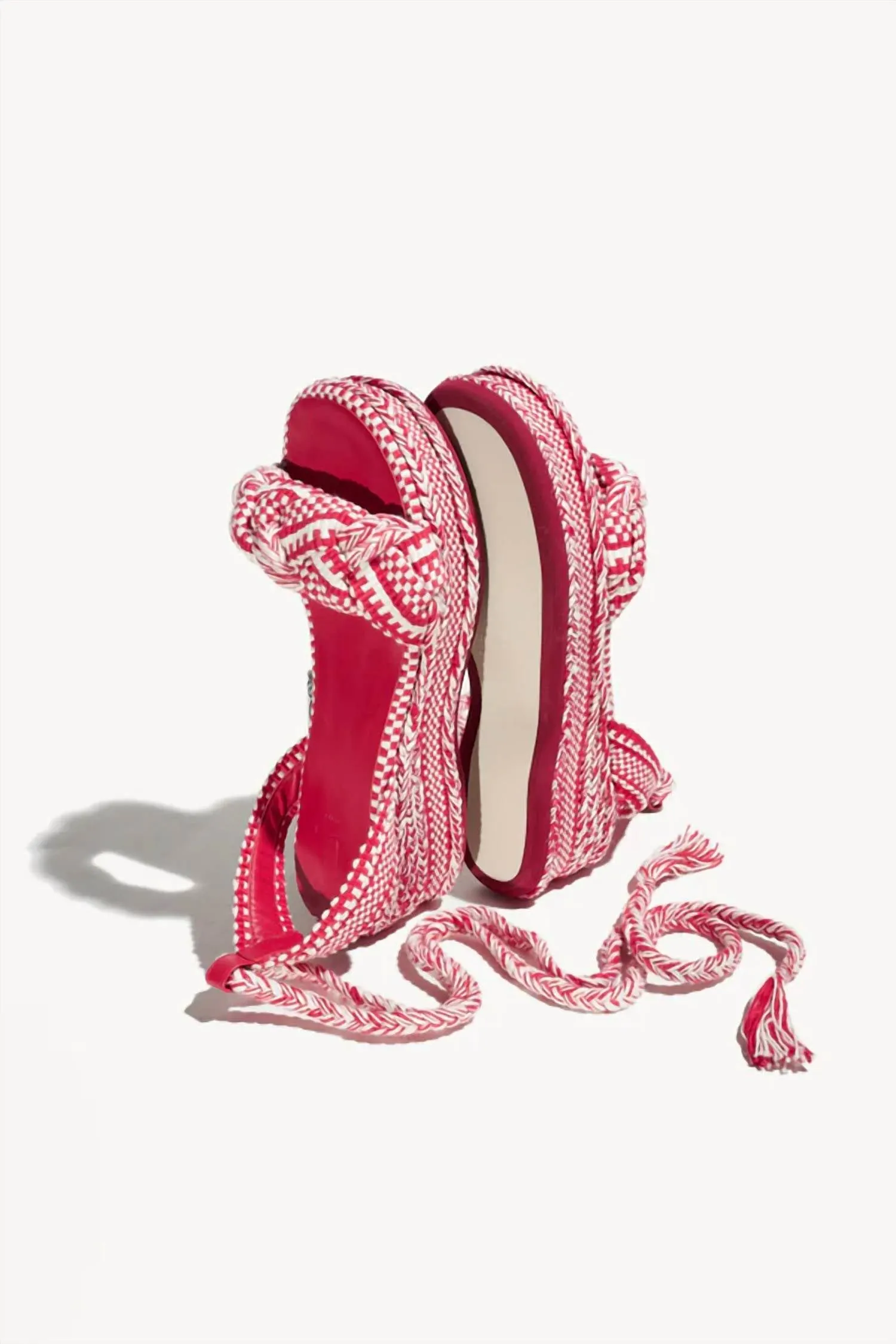 Women's Manuela Wedge Sandals In Ivory-Red