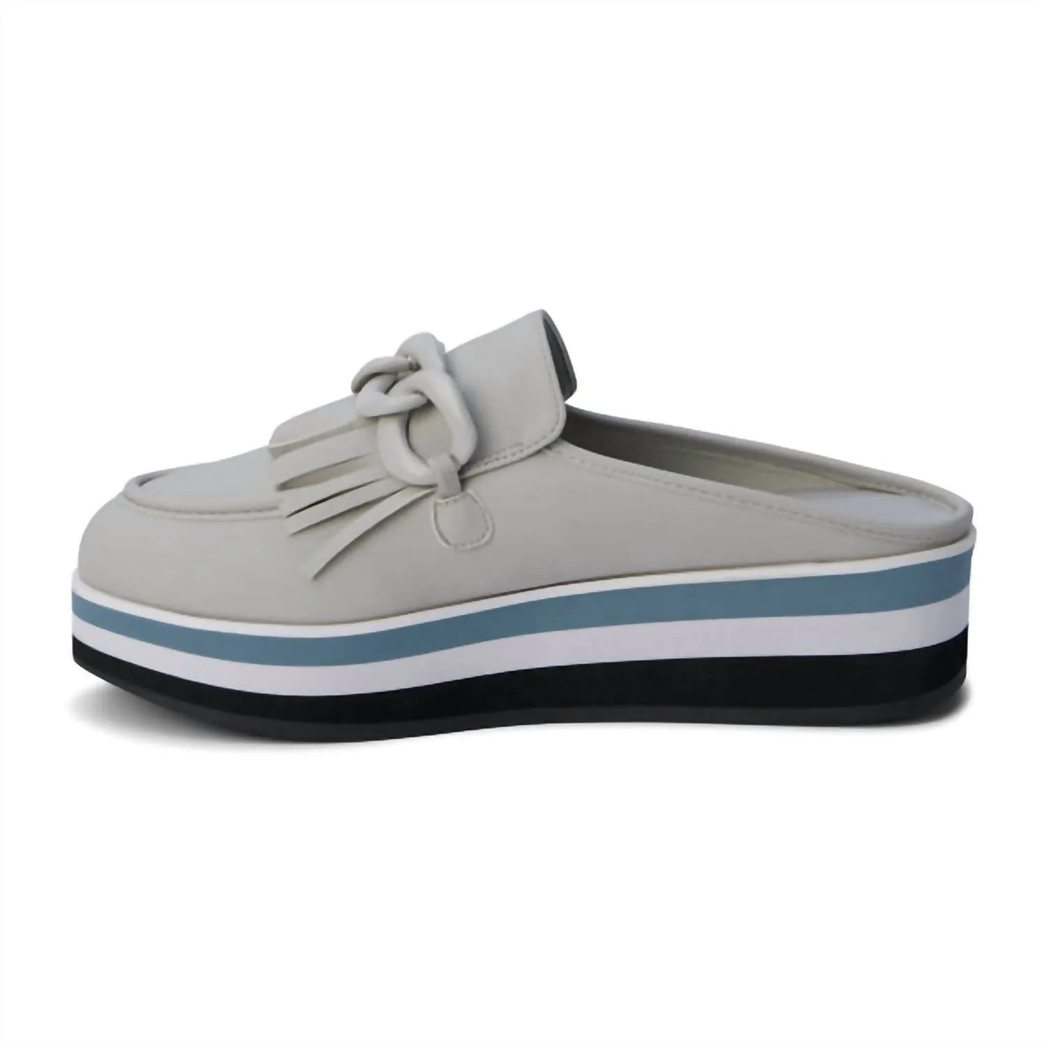 Women's Maren Platform Mule In Light Grey