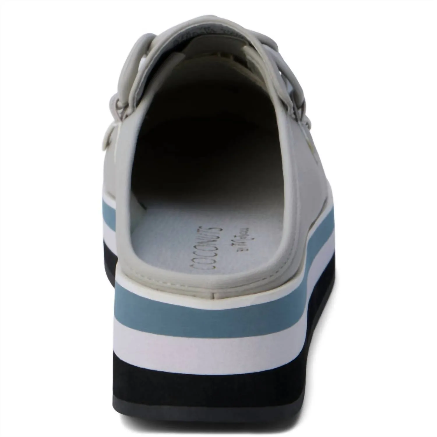 Women's Maren Platform Mule In Light Grey