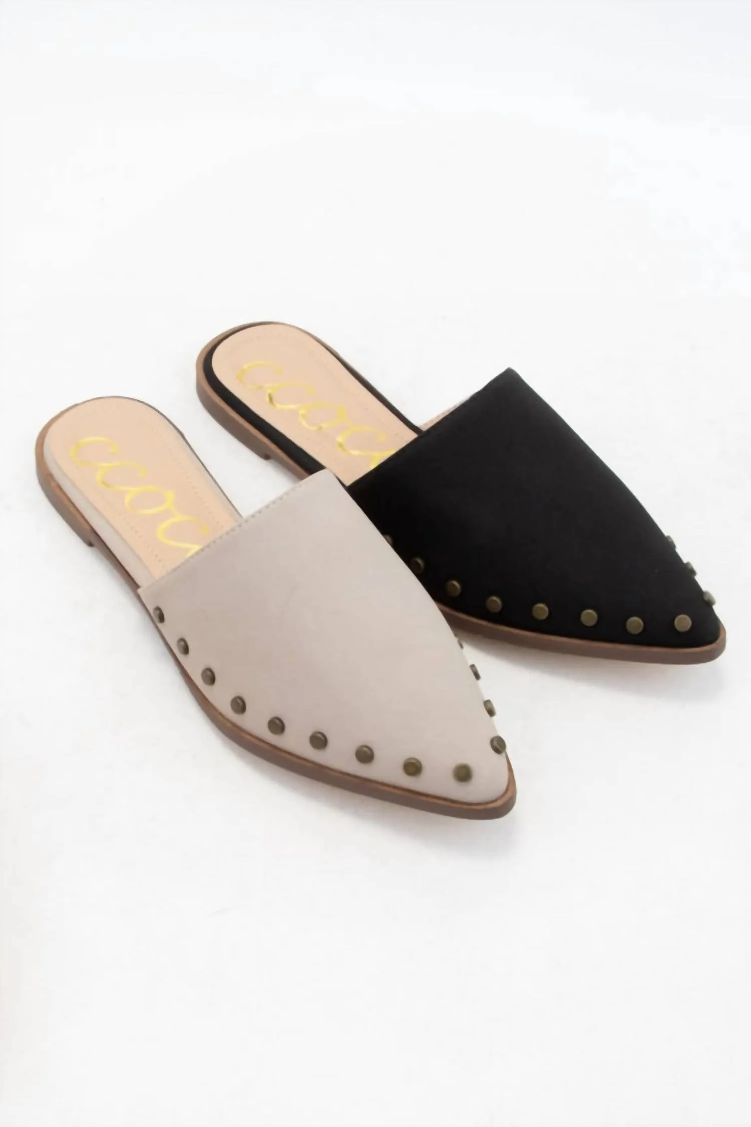 Women's Marion Flat Mule In Stone