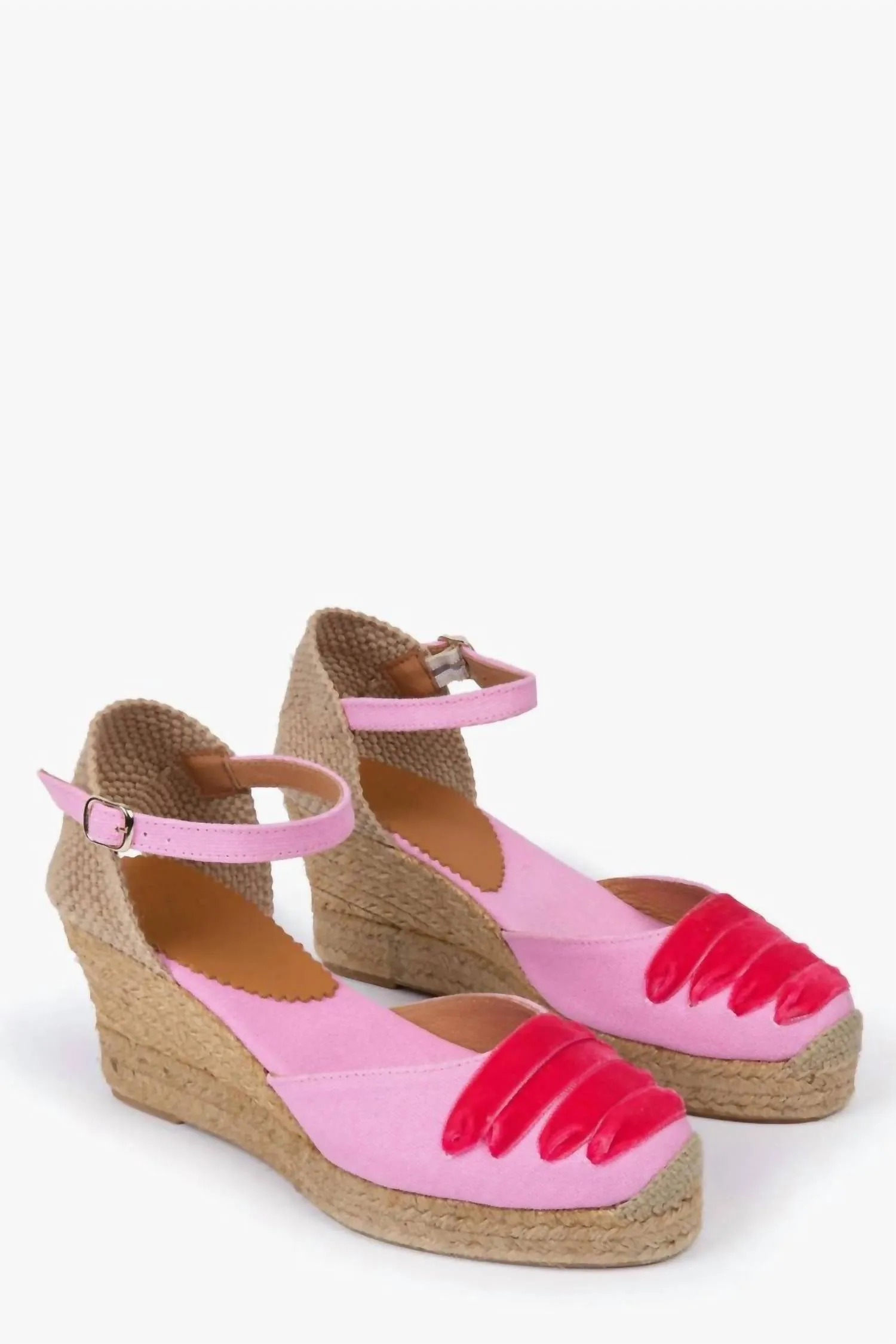 Women's Mary Jane Espadrille In Pink/peony