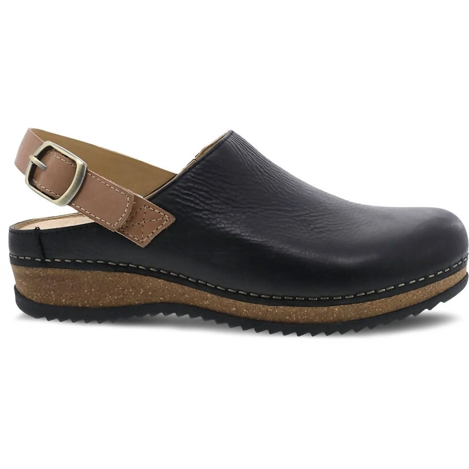 Women's Merrin Clogs In Black Waxy Milled