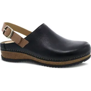 Women's Merrin Clogs In Black Waxy Milled