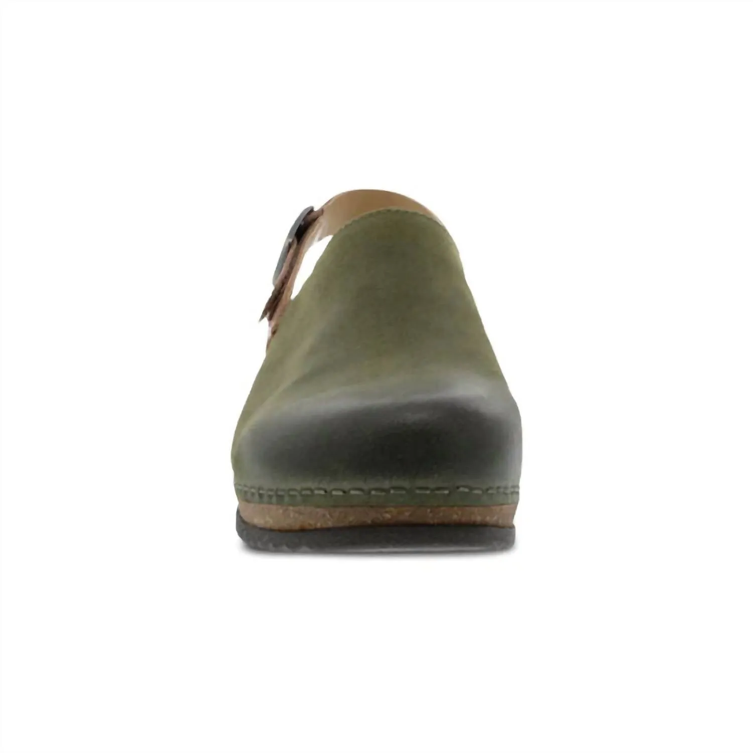 Women's Merrin Clogs In Olive Burnished
