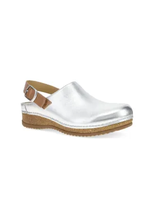 Women's Merrin Slingback Clogs In Silver