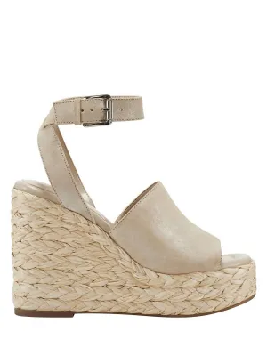 Women's Nelly Wedge Sandal In Light Natural